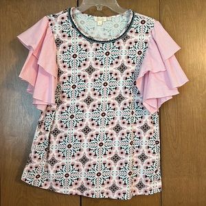 Let Me Be Flutter-Sleeved Top